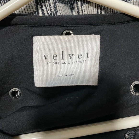 Small Velvet Viviette Grommet Bomber Jacket - Picture 4 of 6